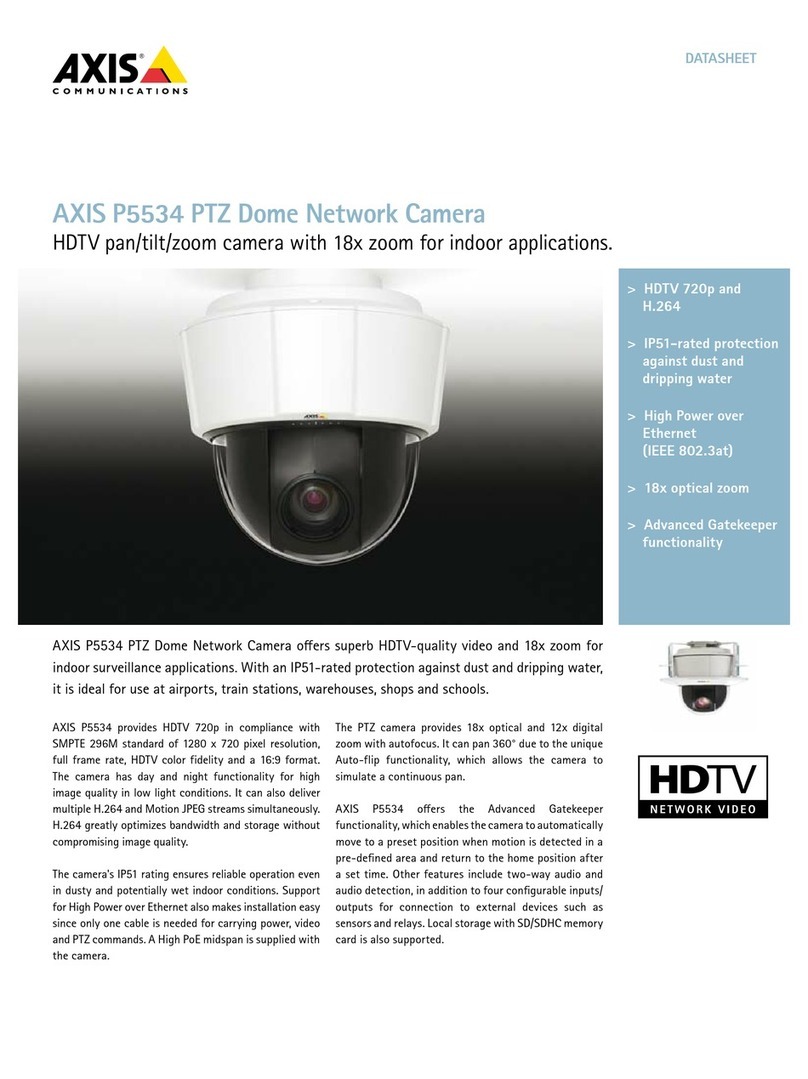 Axis P5534 User manual