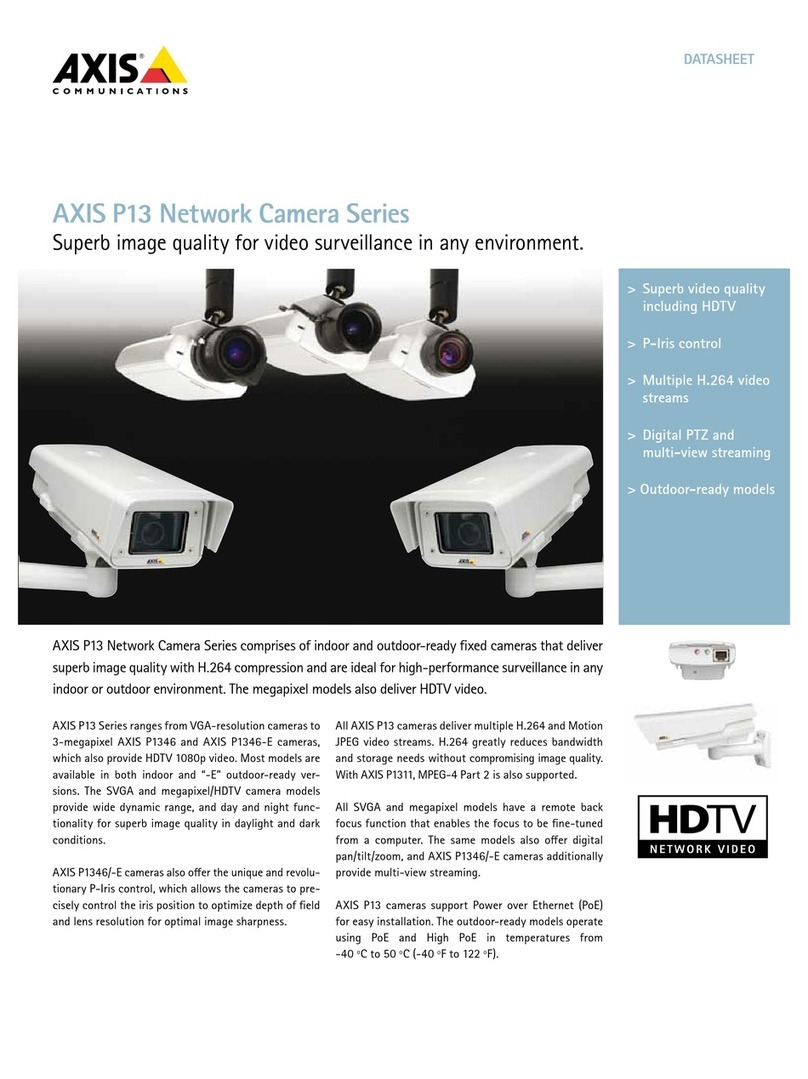 Axis P1343-E User manual
