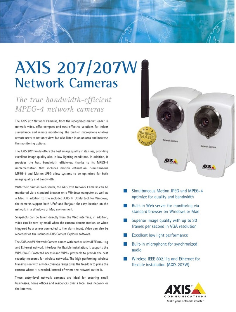 Axis AXIS 207 User manual Axis AXIS 207 User manual
