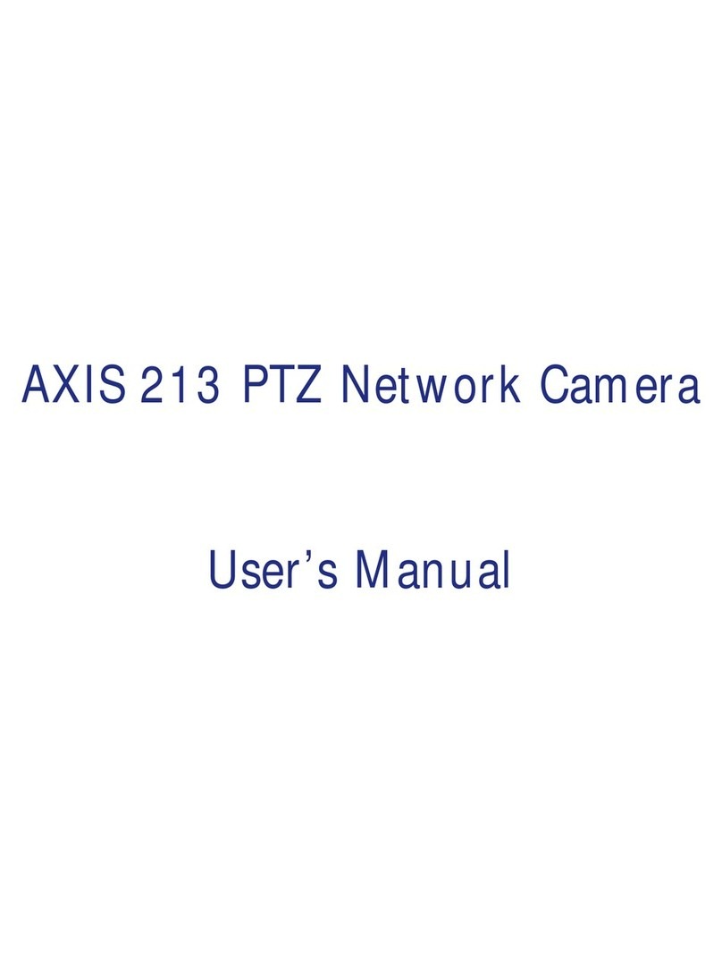 Axis AXIS 213 PTZ User manual Axis AXIS 213 PTZ User manual