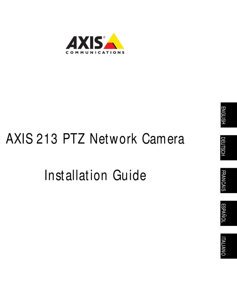 Axis AXIS 213 PTZ installation guide
