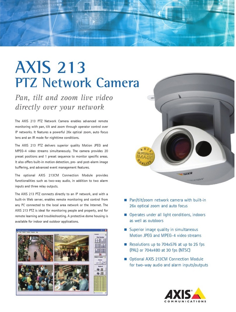 Axis AXIS 213 PTZ Specifications