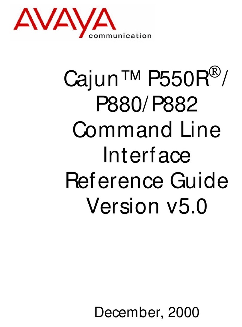 Avaya Cajun P550R Cli reference guide