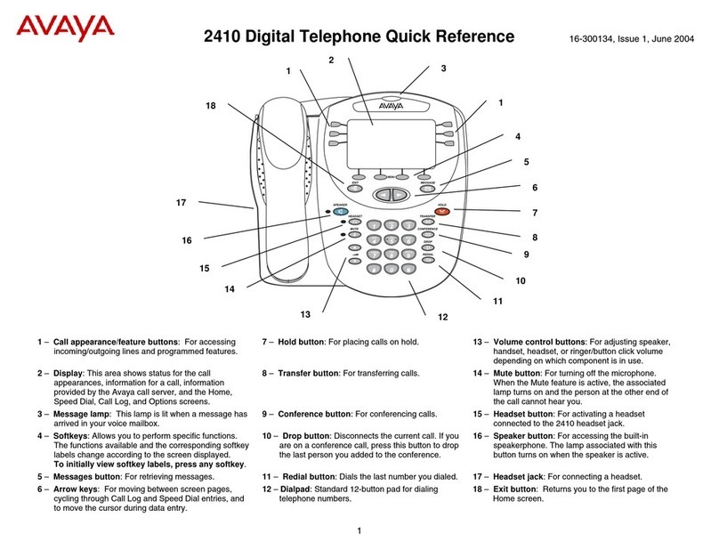 Avaya IP OFFICE 2410 User manual