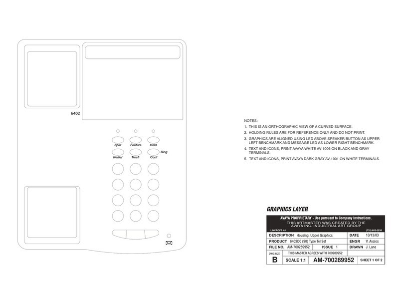 Avaya Definity 6402 supplementary guide