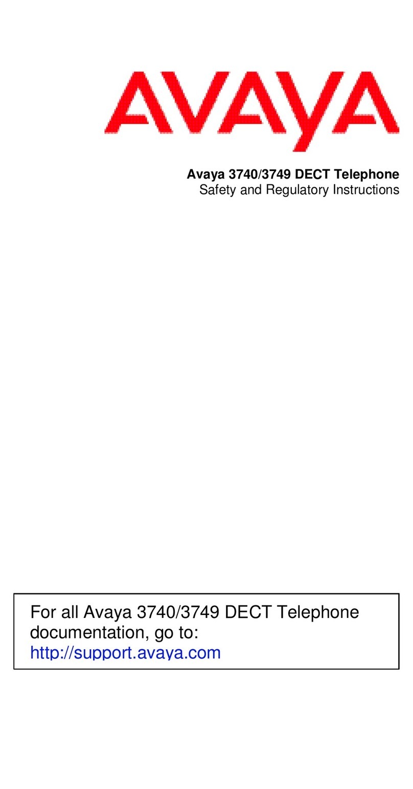 Avaya 3749 Safety instructions