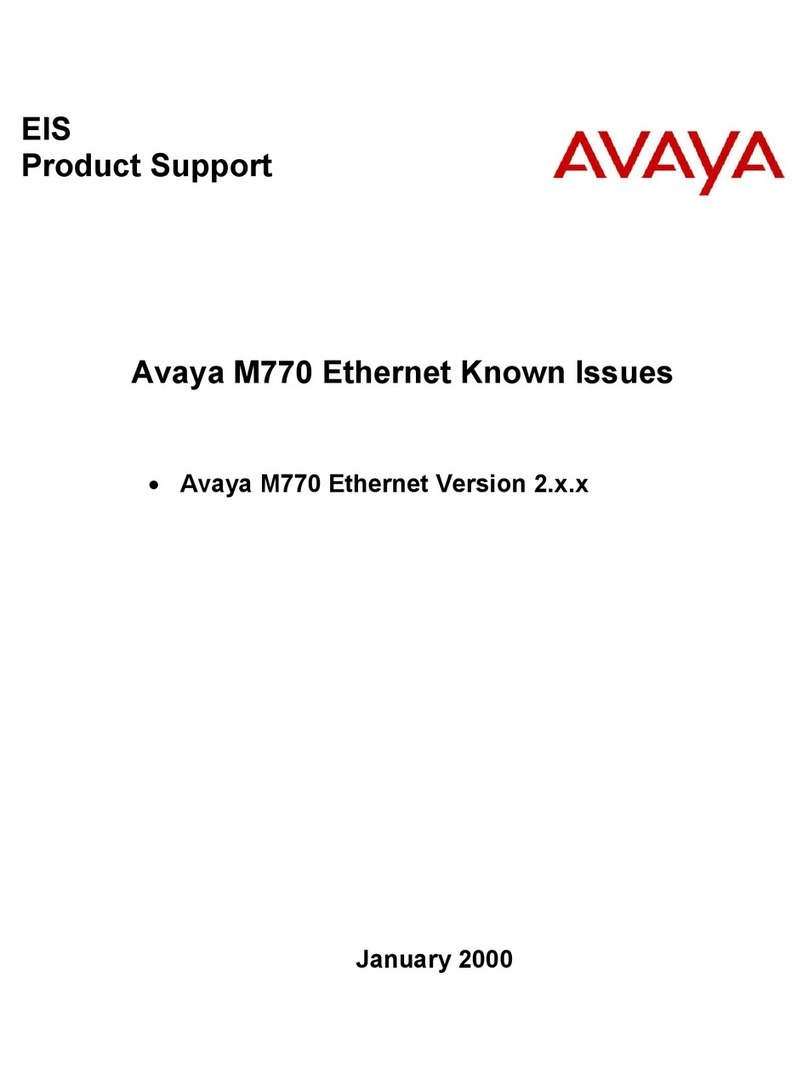 Avaya M770 supplementary guide