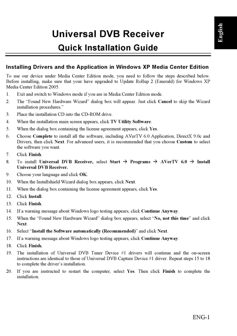 Avermedia DVB-S User manual