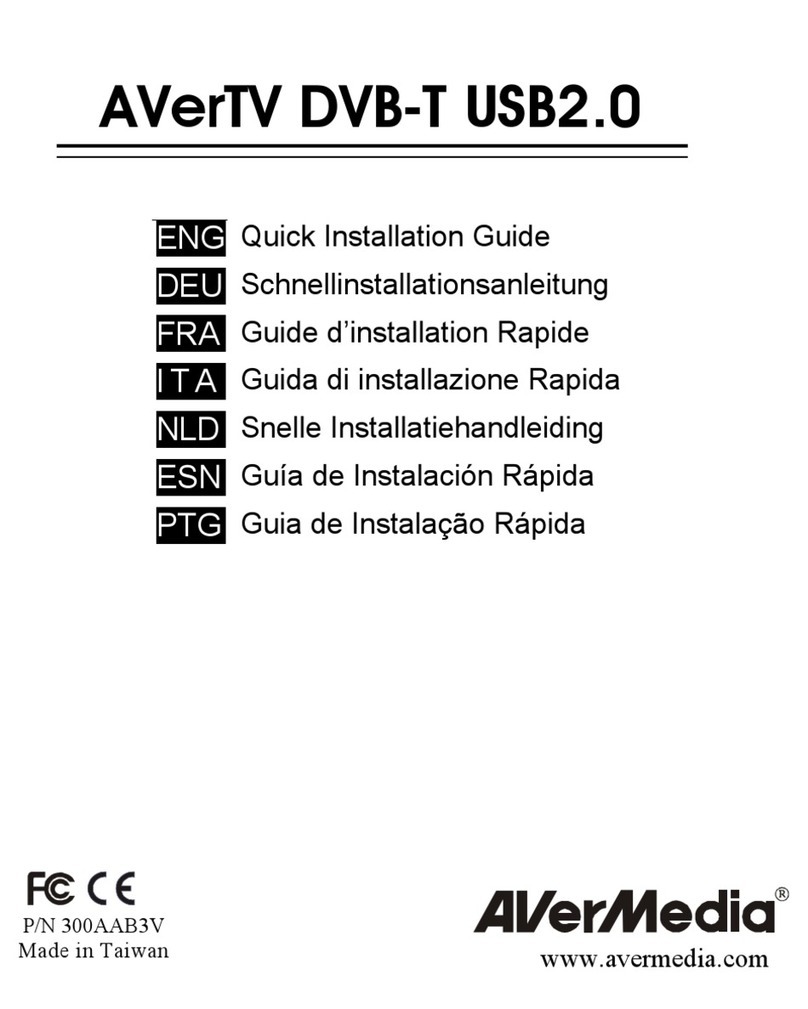 Avermedia AVerMedia DVB-T USB User manual