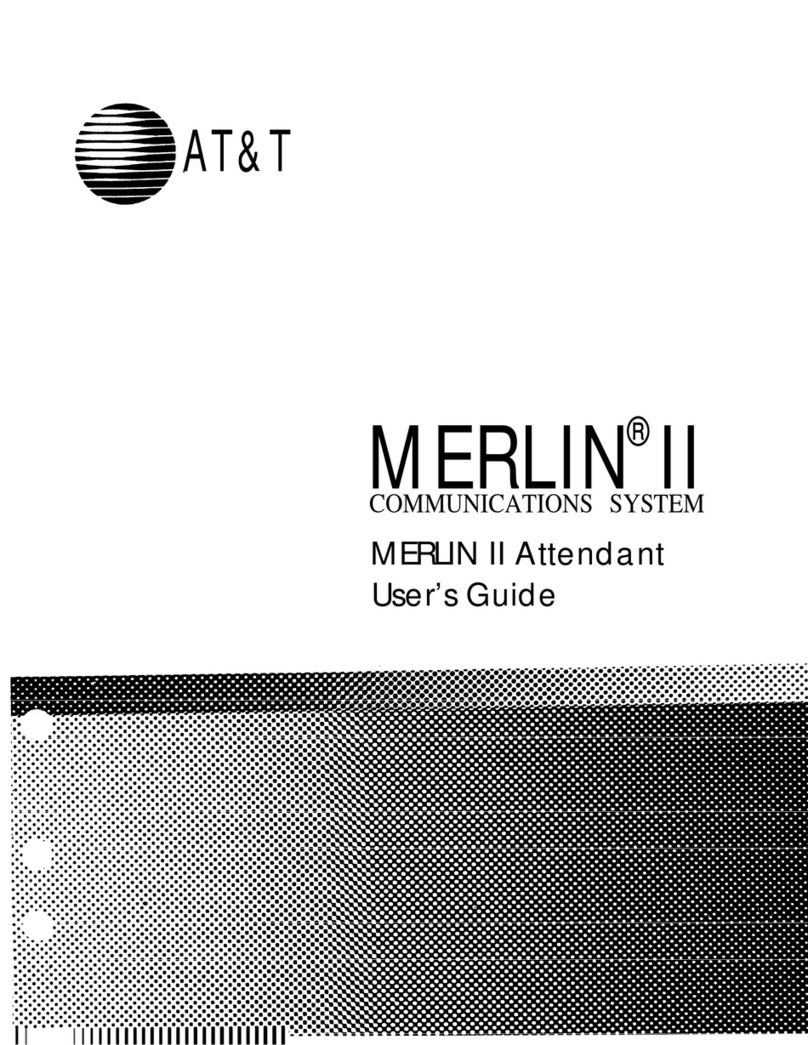 AT&T Merlin II User manual AT&T Merlin II User manual
