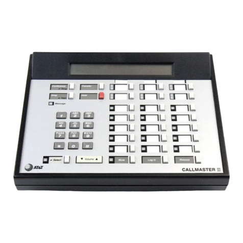 Lucent Technologies Definity Callmaster II User manual