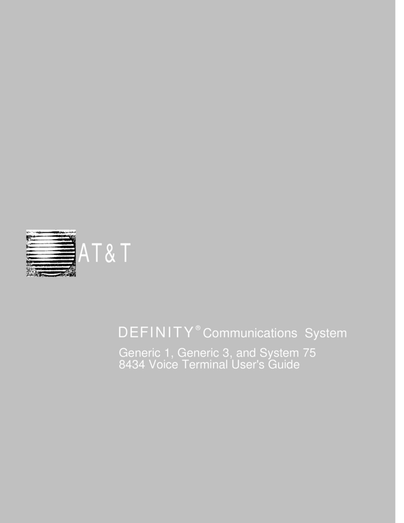 AT&T Definity 8434 User manual AT&T Definity 8434 User manual