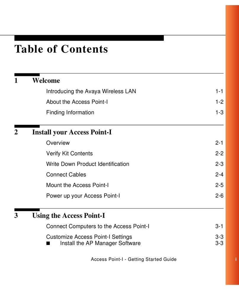 Avaya AP-1 User manual Avaya AP-1 User manual