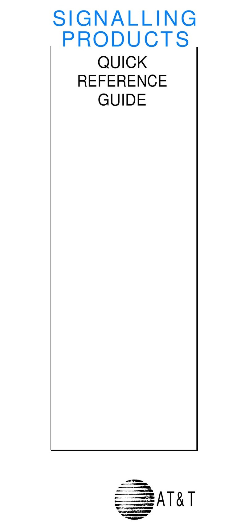 AT&T 2301-SSA Quick reference guide