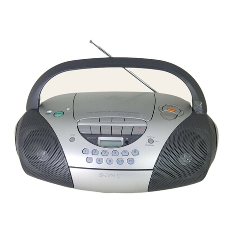 Sony S300 - CFD Boombox operating instructions