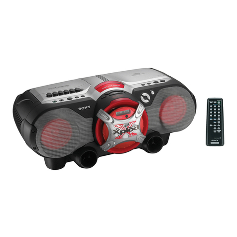 Sony CFD G505 - Xplod Boombox User manual