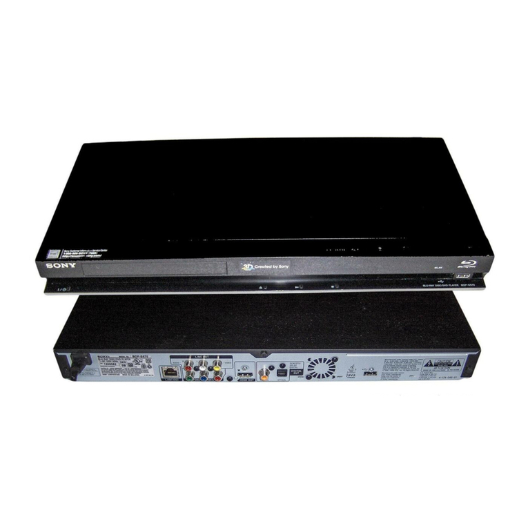 Sony BDP-BX37 - Blu-ray Disc™ Player User manual