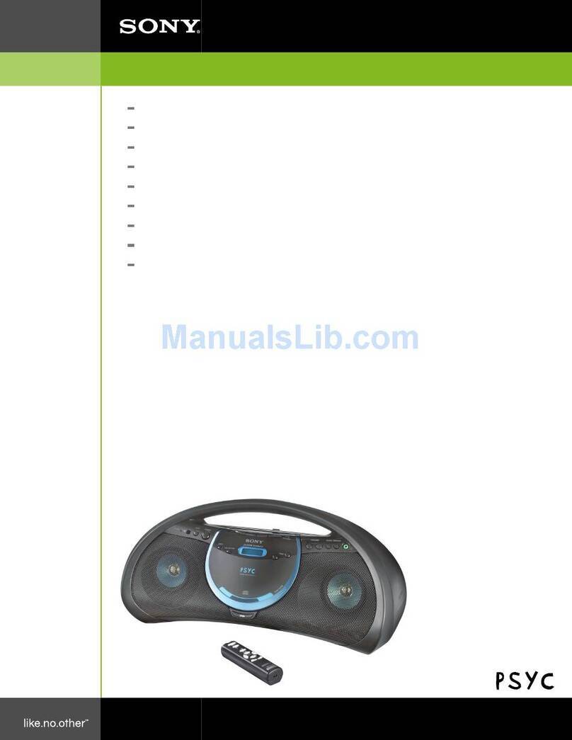Sony ZS-Y3PSBLK Marketing User manual
