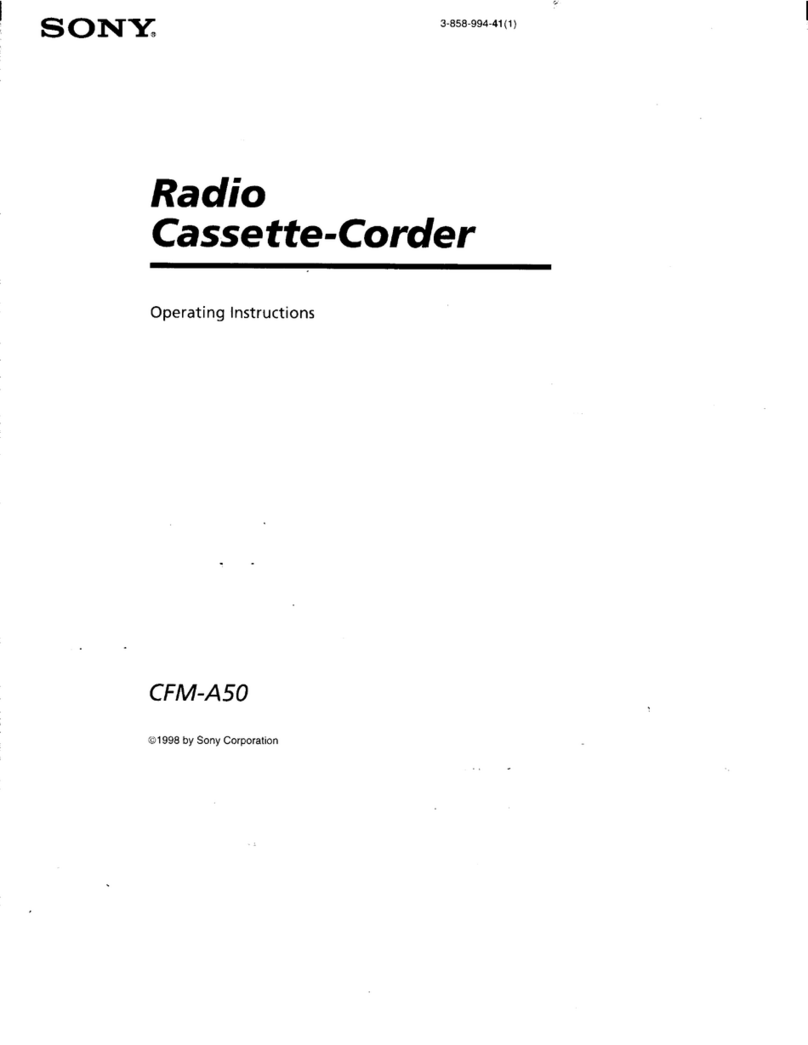 Sony CFM-A50 User manual
