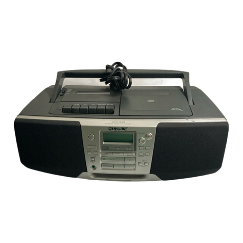 Sony CFD-S39 - Cd Radio Cassette-corder User manual