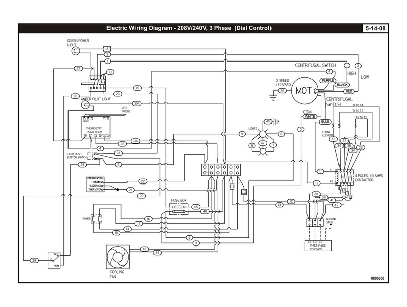 Bakers Pride P24-BL Schematic diagram