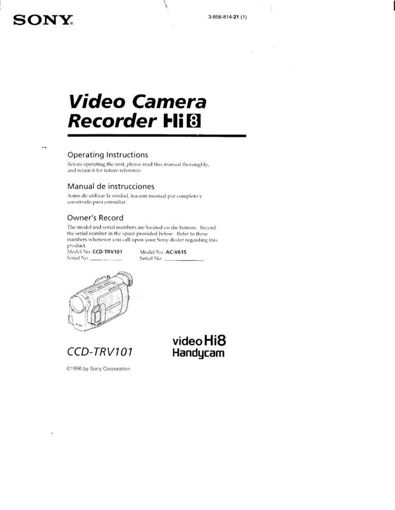 Sony CCD-TRV101 Operating Instructions (English -... User manual