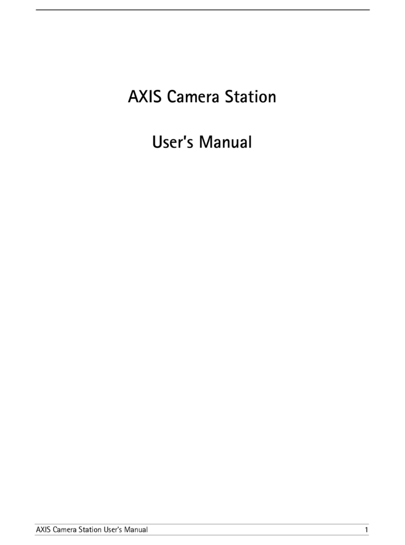 Axis Camera Station User manual