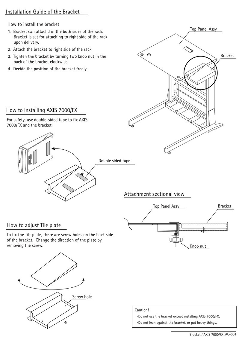 Axis 7000 FX User manual Axis 7000 FX User manual