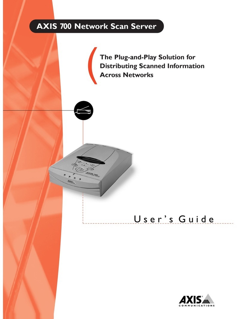 Axis 700 User manual
