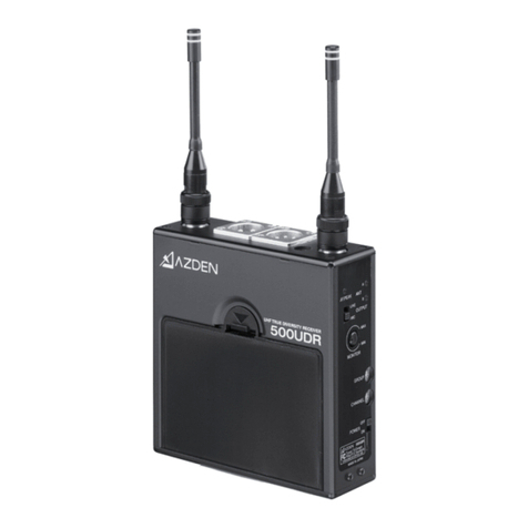 Azden 500UDR User manual Azden 500UDR User manual