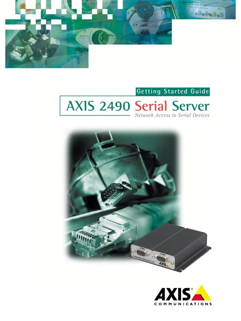 Axis 2490 User manual