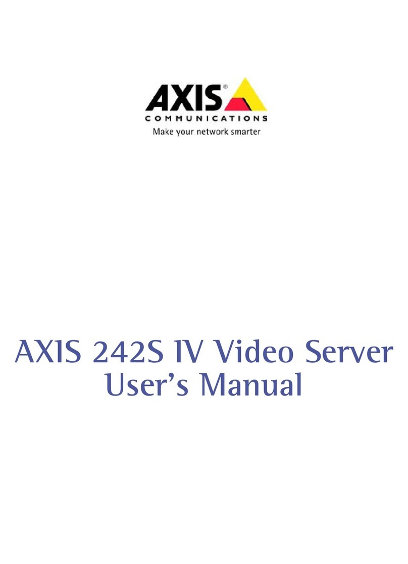 Axis Video Server  242S IV User manual