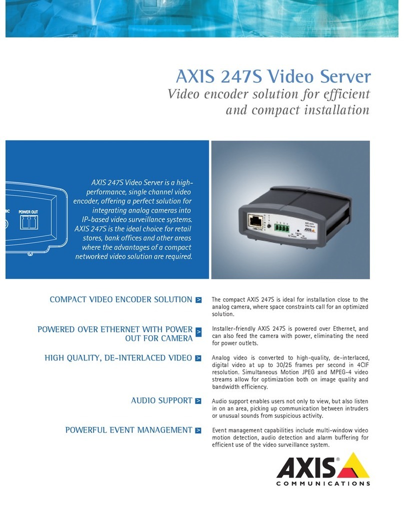 Axis 247S User manual