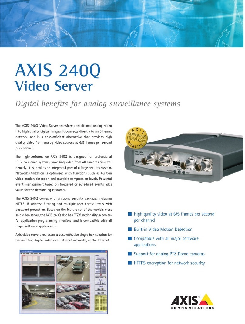 Axis 240Q Blade User manual