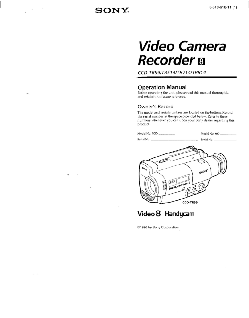 Sony Handycam CCD-TR714 User manual