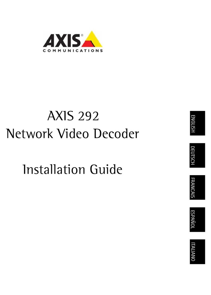 Axis 292 installation guide