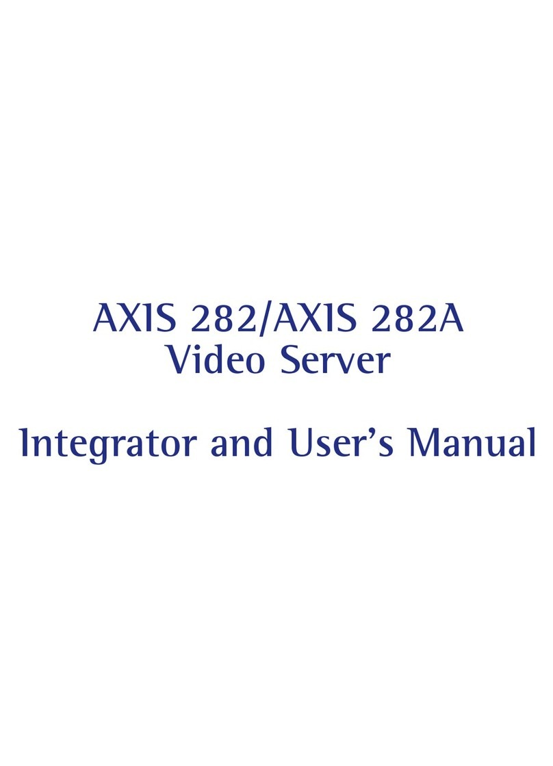 Axis 282 User manual