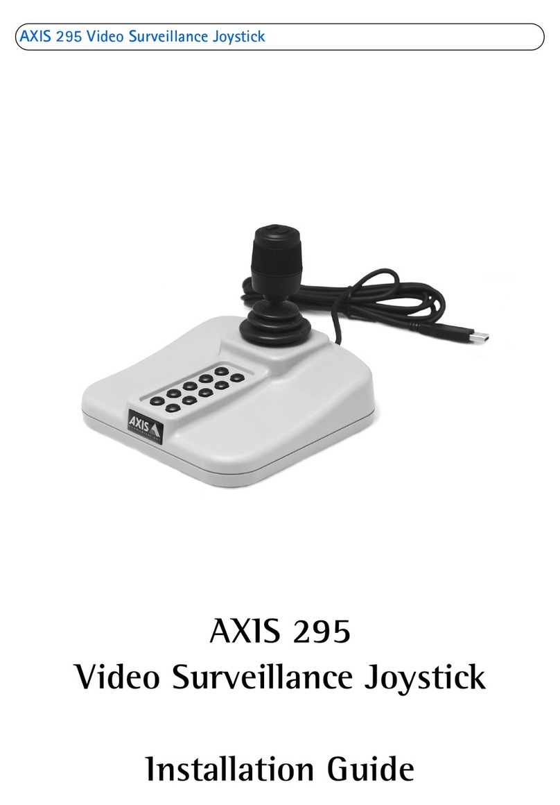 Axis 295 User manual