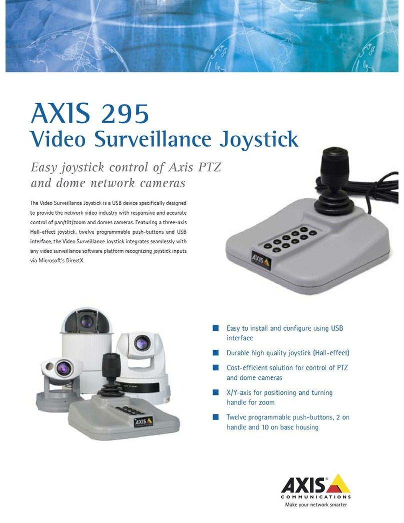 Axis 295 User manual