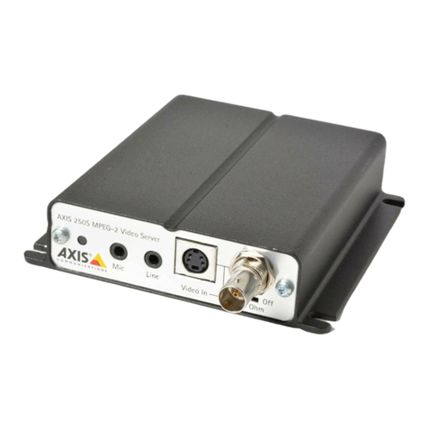 Axis 250S MPEG-2 user manual