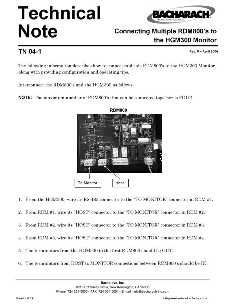 Bacharach HGM300 Instruction Manual