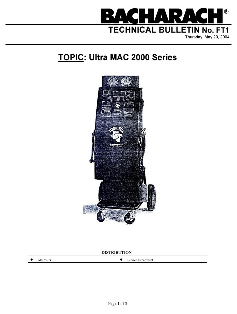 Bacharach Ultra MAC 2000 Series Service manual