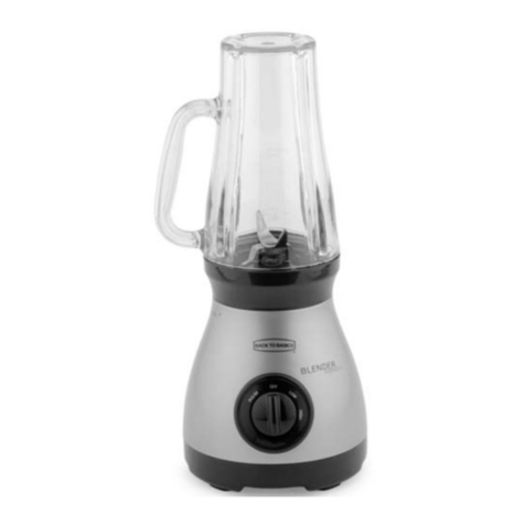 Back to Basics BLENDER EXPRESS BPE3 instruction manual