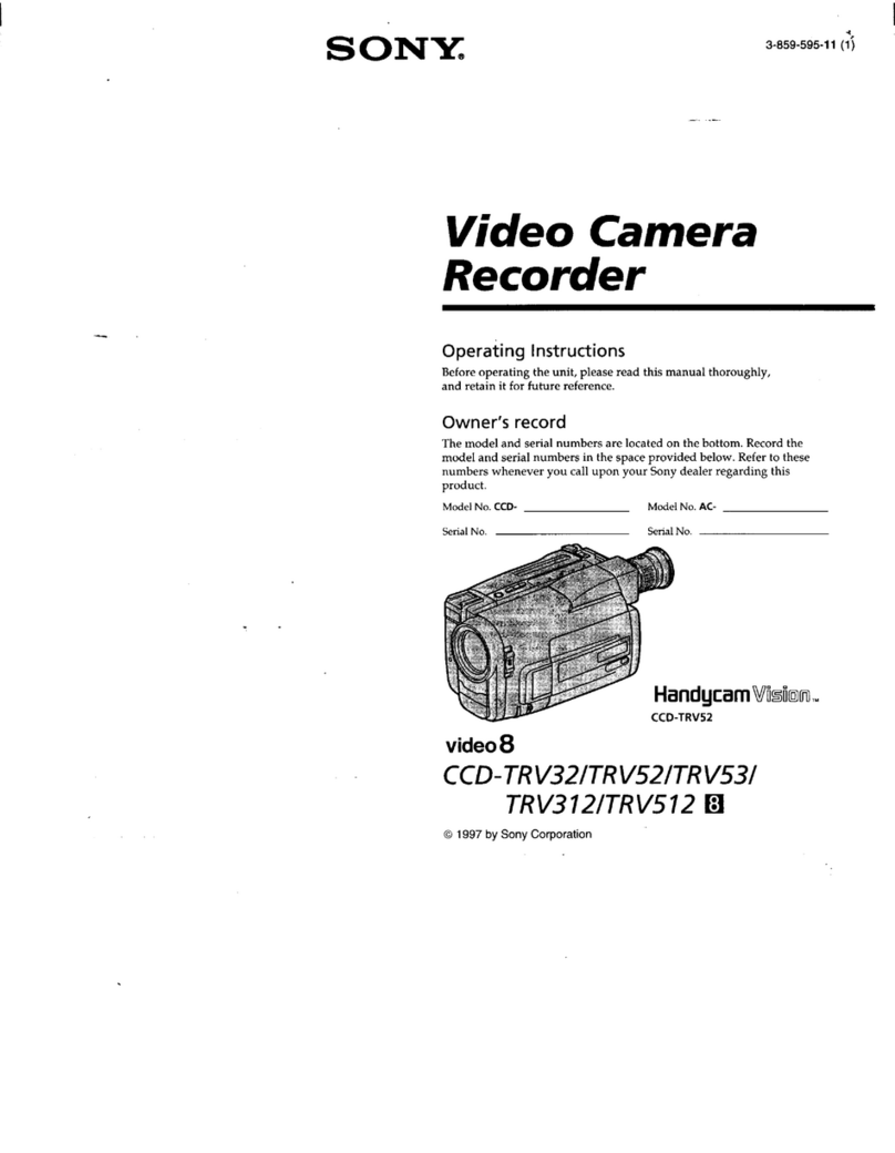 Sony CCD-TRV312 Operating Instructions  (primary... User manual