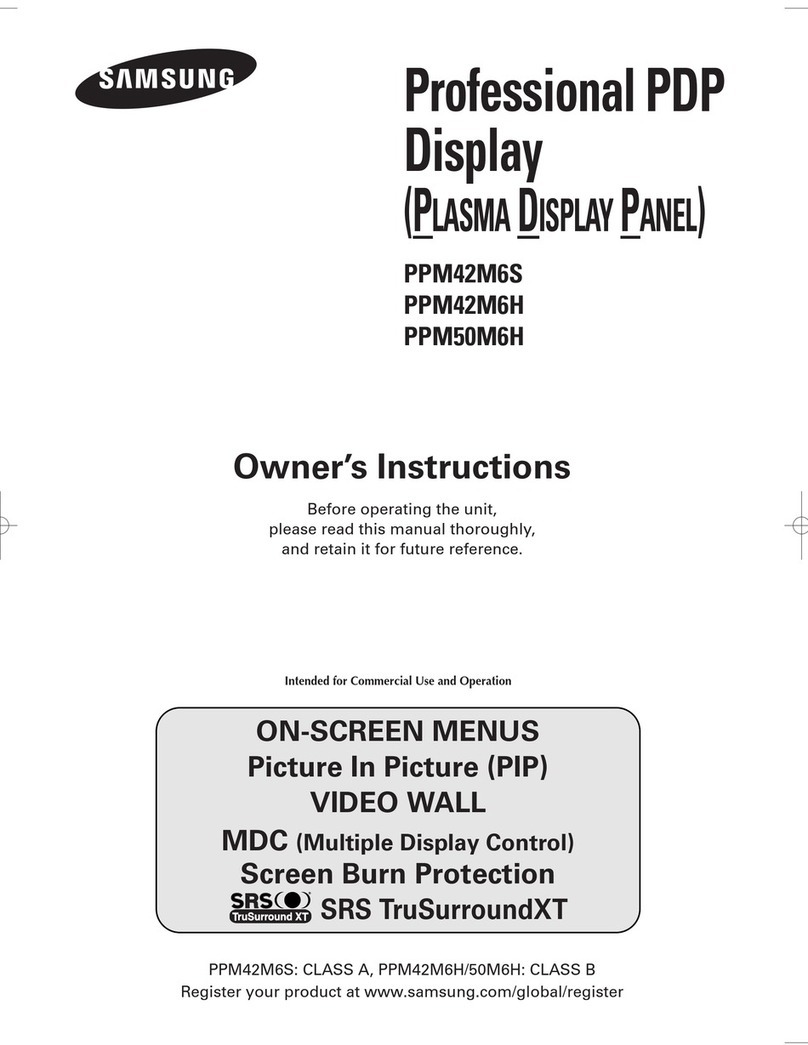 Samsung PPM42M6SS User manual