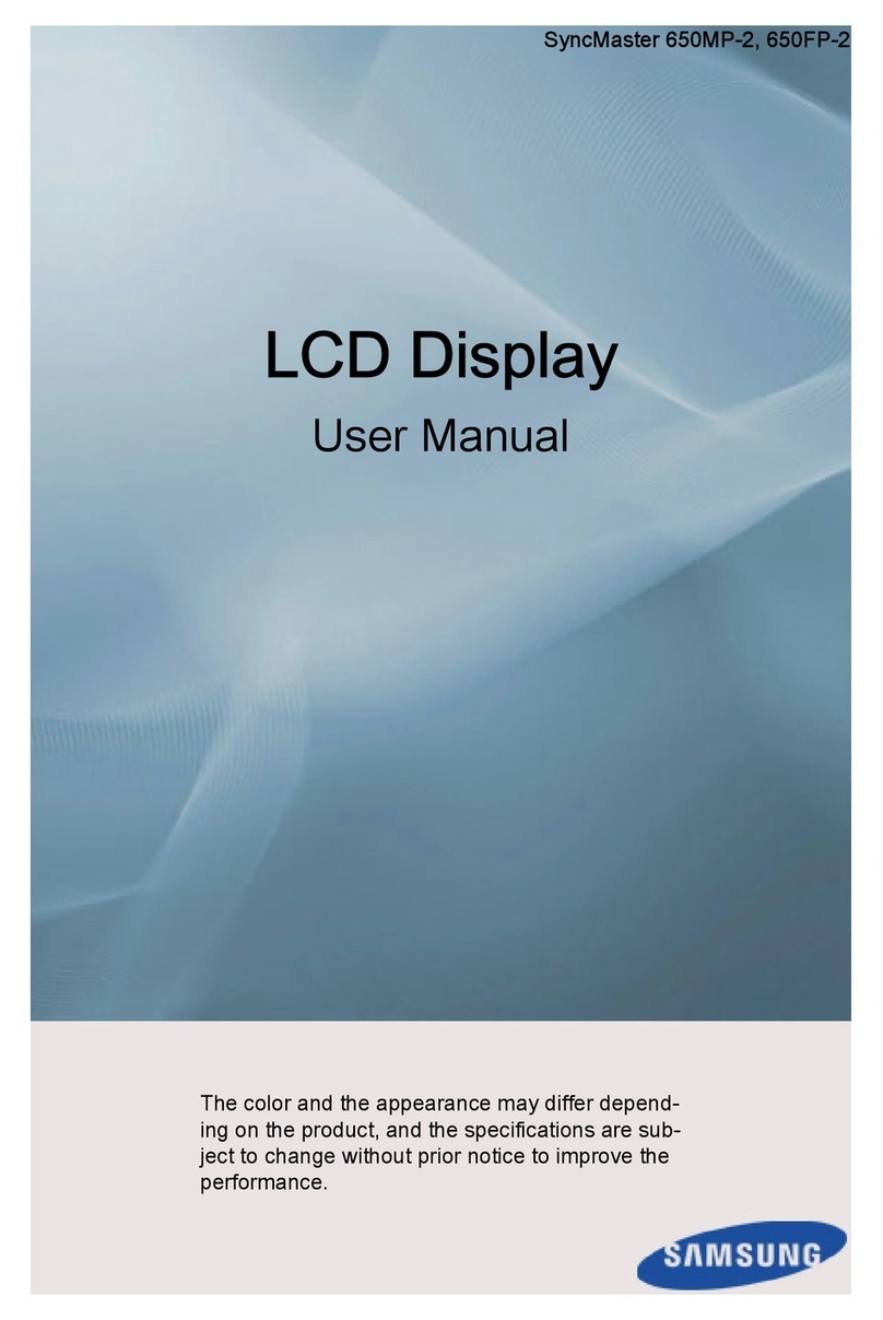 Samsung SyncMaster 650MP-2 User manual