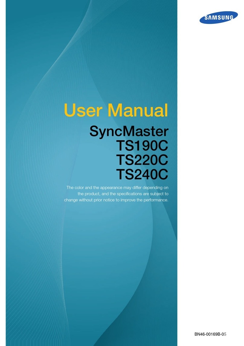Samsung SyncMaster TS220C User manual