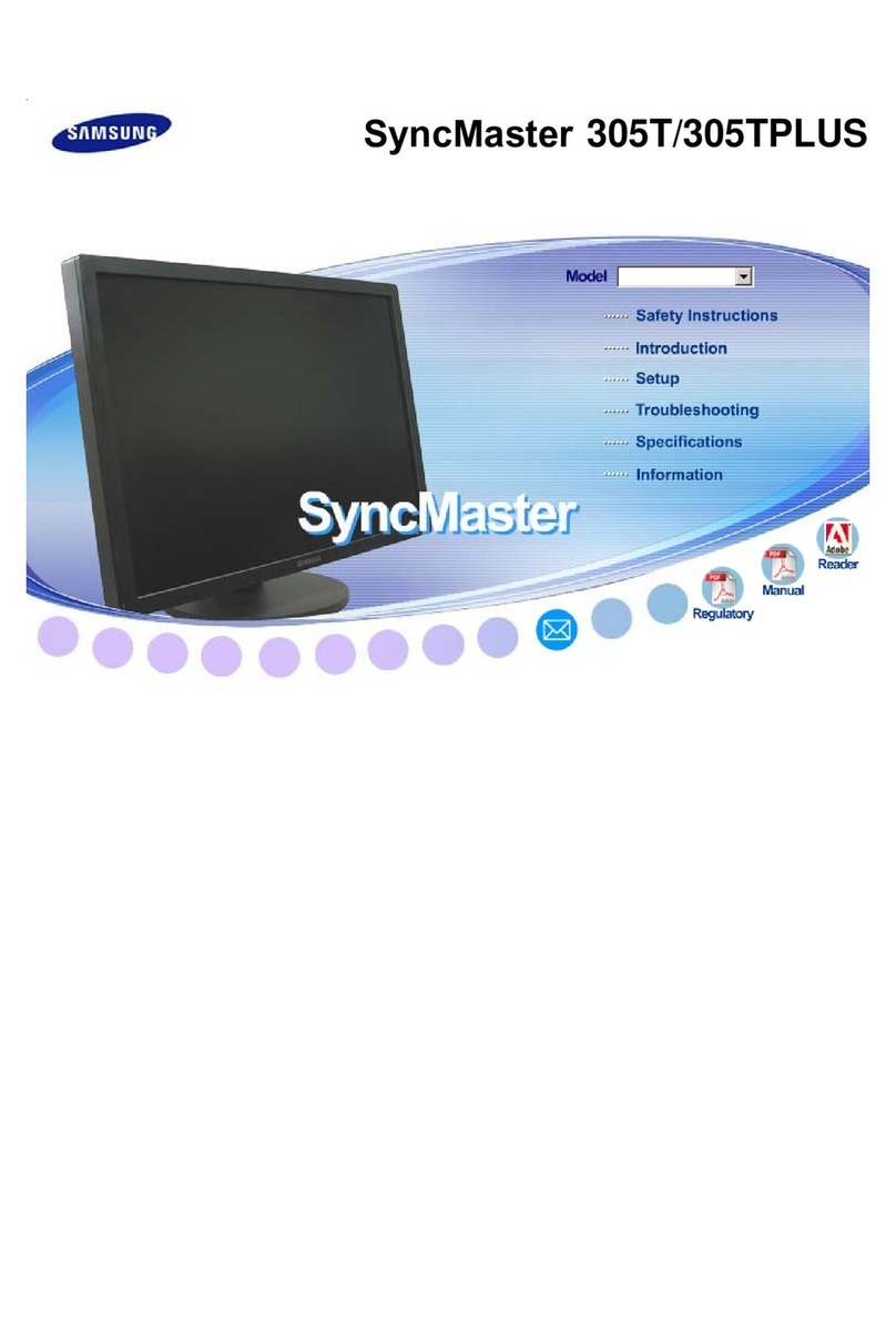 Samsung SyncMaster 305TPLUS User manual Samsung SyncMaster 305TPLUS User manual