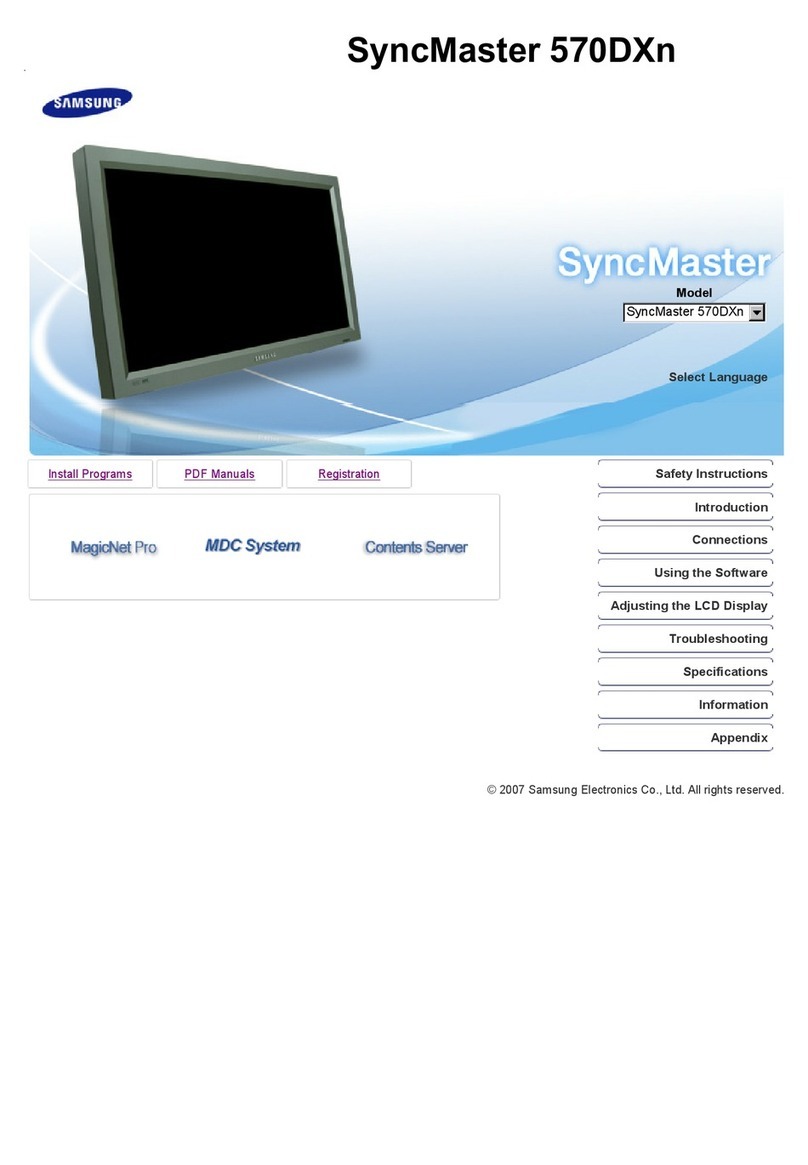 Samsung SyncMaster 570DXn User manual