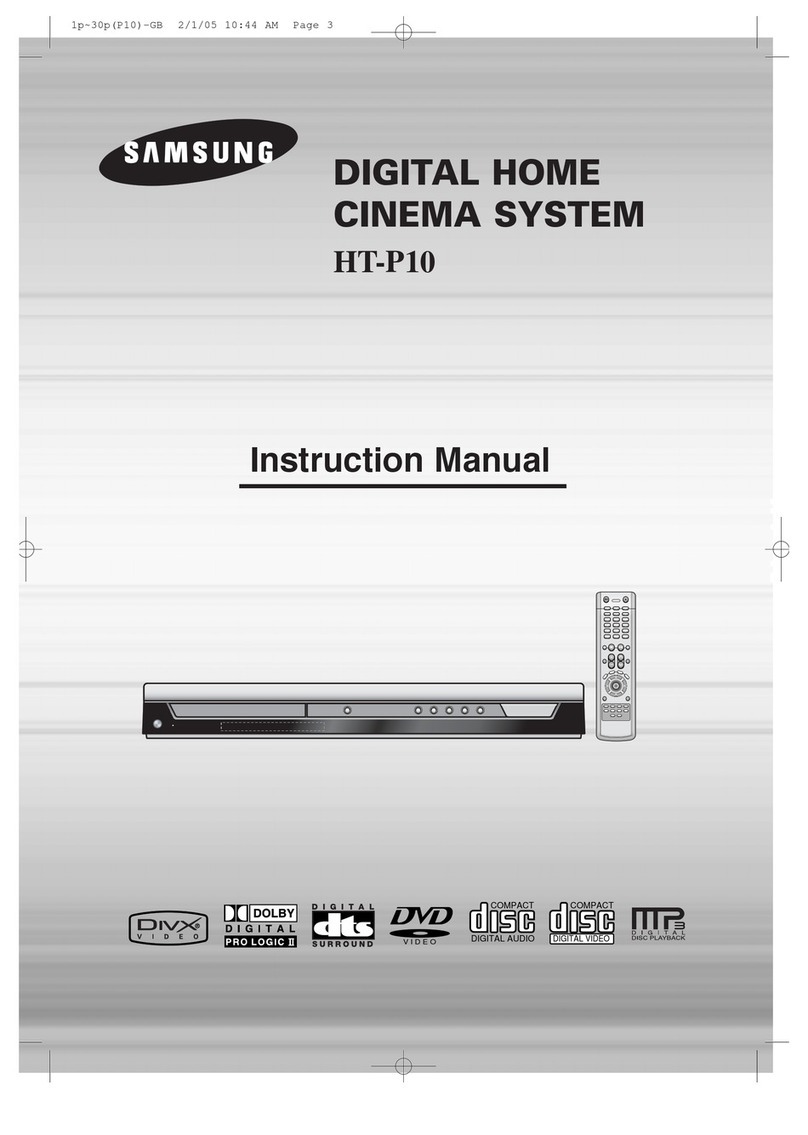Samsung HT-P10 instruction manual